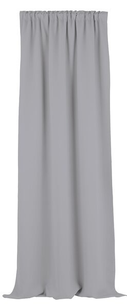 Zasłona zaciemniająca na taśmie marszczącej jasny szary 140 x 280 cm 1 szt