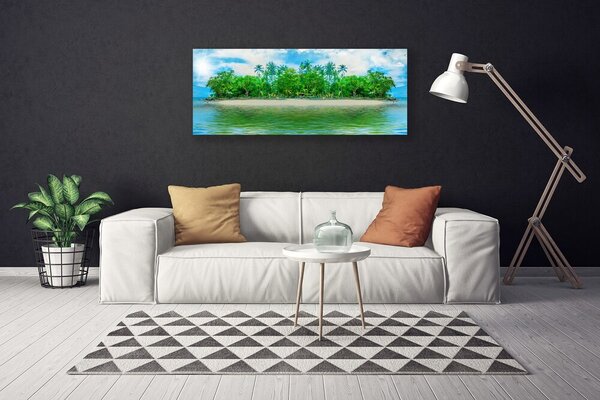 Obraz canvas Samotna Wyspa na Morzu