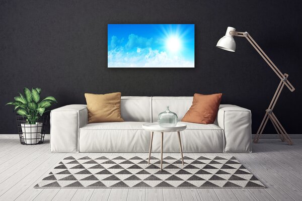 Obraz canvas Blask Słońca nad Horyzontem