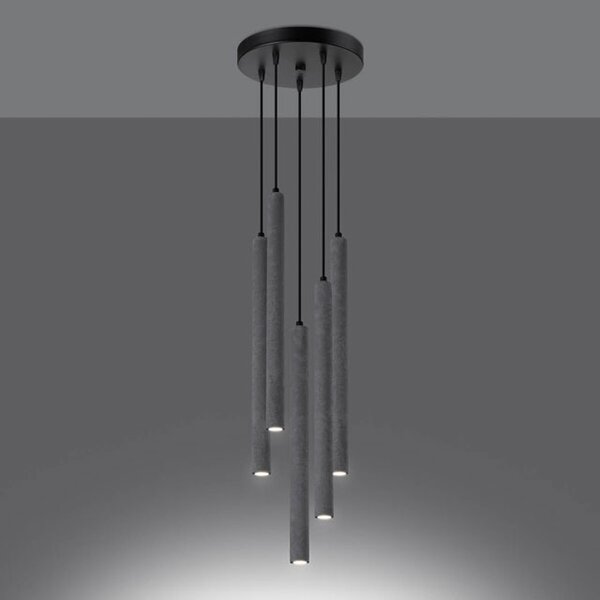 Betonowa industrialna lampa wisząca - A382 G5-L08