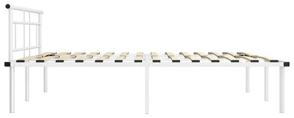 Białe metalowe łóżko małżeńskie 200x200 cm W3-H79