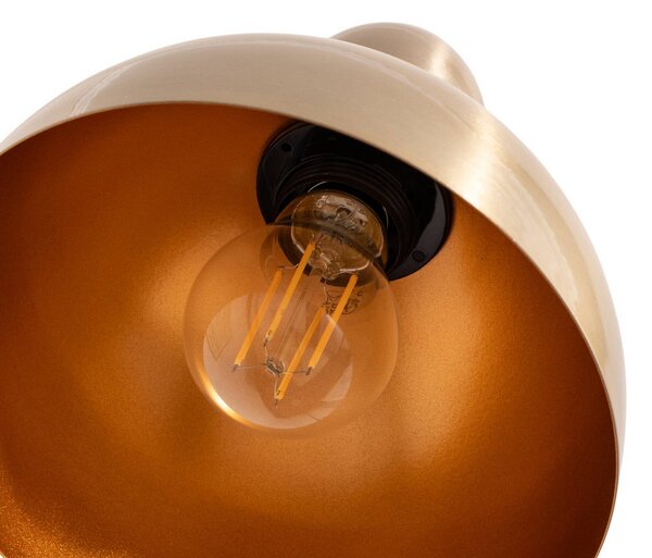 Lampa stojąca Varzan Opviq, mosiężny / złoty, salon / jadalnia, metal