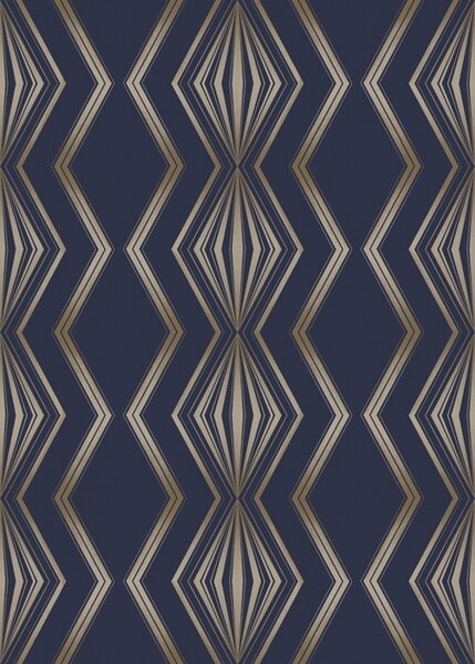 Tapety Ciemnoniebieskie tło z geometrycznymi rombami i zygzakami, Tapety Abstrakcyjne, a00974v2 : Uwalls.pl