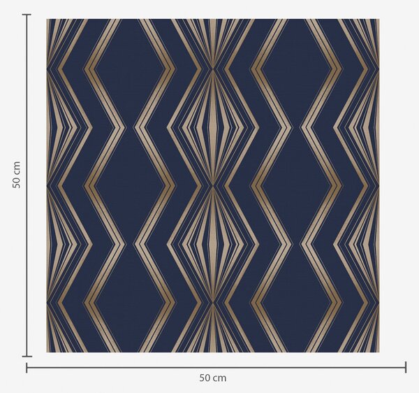Tapety Ciemnoniebieskie tło z geometrycznymi rombami i zygzakami, Tapety Abstrakcyjne, a00974v2 : Uwalls.pl