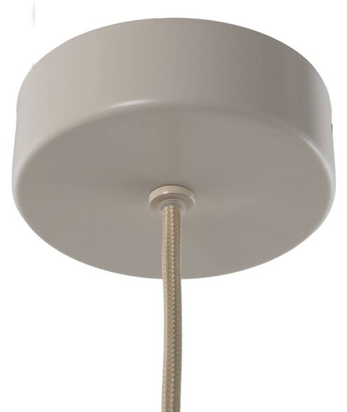 Lampa wisząca Rulo Argon, kremowy / amber, salon / jadalnia, metal