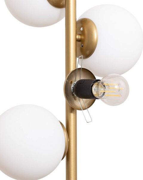 Lampa stojąca Faze Opviq, mosiężny / złoty, salon / jadalnia, metal