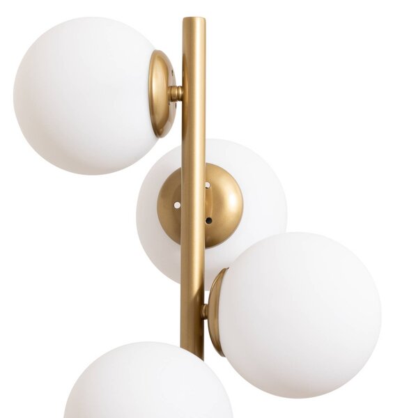 Lampa stojąca Faze Opviq, mosiężny / złoty, salon / jadalnia, metal