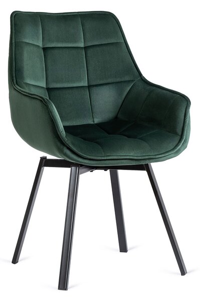 Zielone nowoczesne krzesło obrotowe - Lado 3X