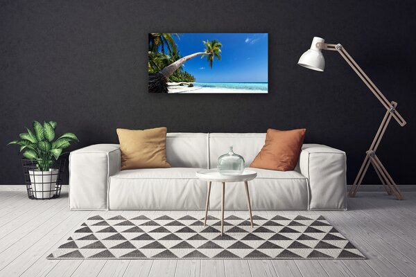 Obraz canvas Rajskie Wybrzeże pod Palmami