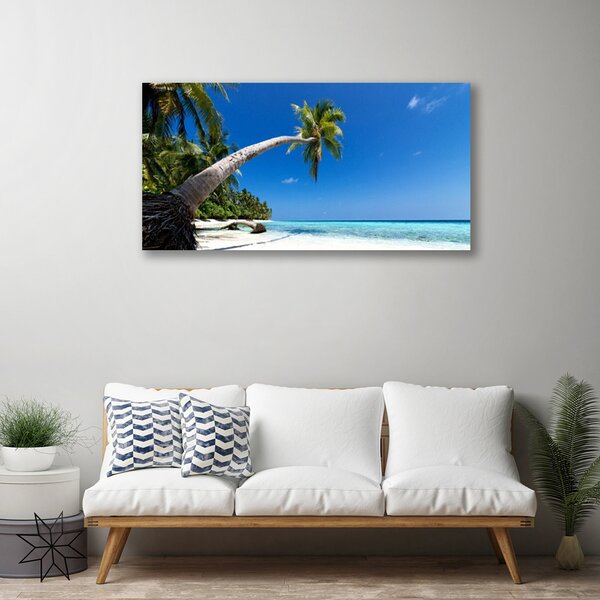 Obraz canvas Rajskie Wybrzeże pod Palmami