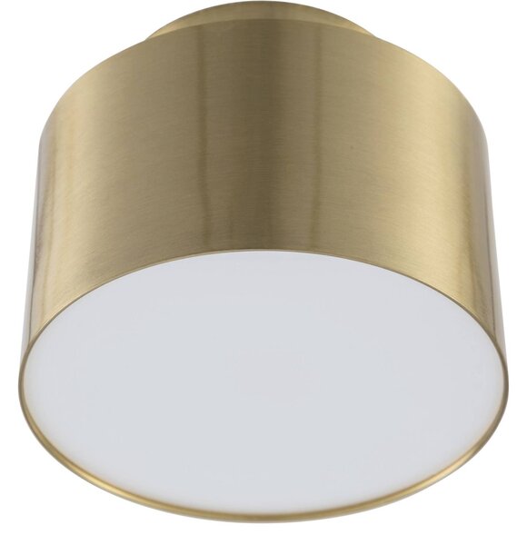 Reflektor LED Lindby Nivoria, 11 x 9 cm, kolor złoty, metalowy Nivoria, mosiężny / złoty, salon / jadalnia, aluminium, nowoczesny
