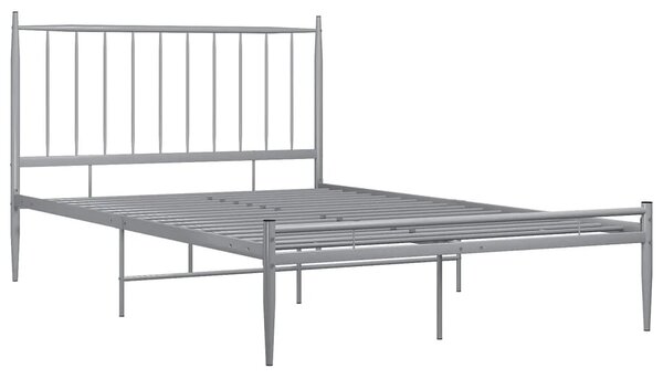 Szare metalowe łóżko industrialne 120x200 cm - Aresti