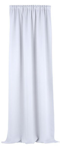 Zasłona zaciemniająca na taśmie marszczącej stalowa biel 140 x 280 cm 1 szt