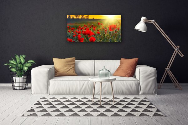 Obraz canvas Pole Czerwonych Maków