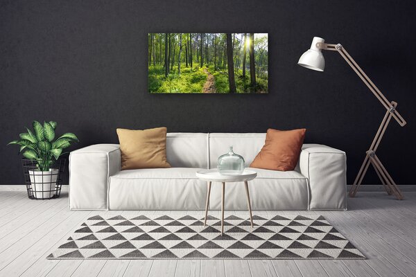 Obraz canvas Droga przez Dziki Las