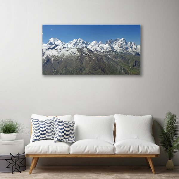 Obraz canvas na ścianę Majestat Śnieżnych Szczytów