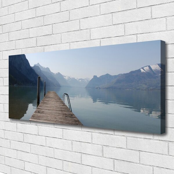 Obraz canvas na ścianę Drewniane Molo nad Jeziorem