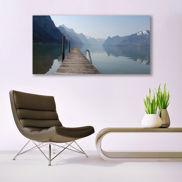 Obraz canvas na ścianę Drewniane Molo nad Jeziorem