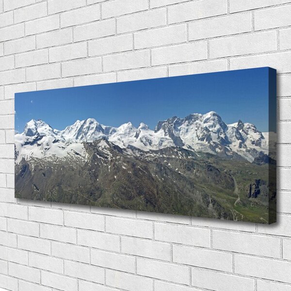 Obraz canvas na ścianę Majestat Śnieżnych Szczytów