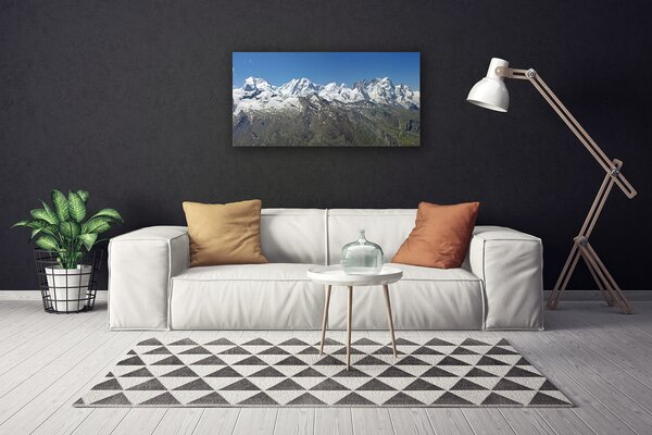 Obraz canvas na ścianę Majestat Śnieżnych Szczytów