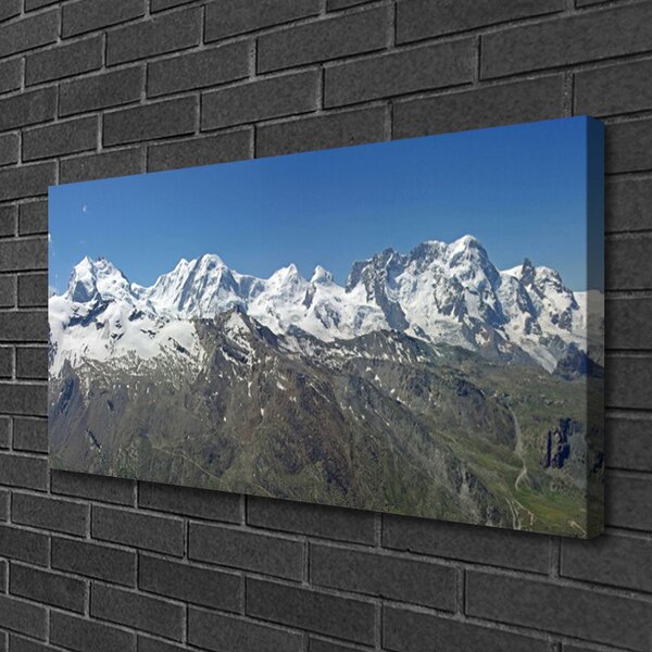 Obraz canvas na ścianę Majestat Śnieżnych Szczytów