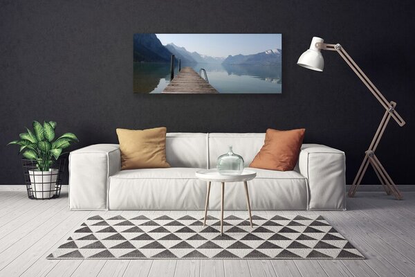 Obraz canvas na ścianę Drewniane Molo nad Jeziorem