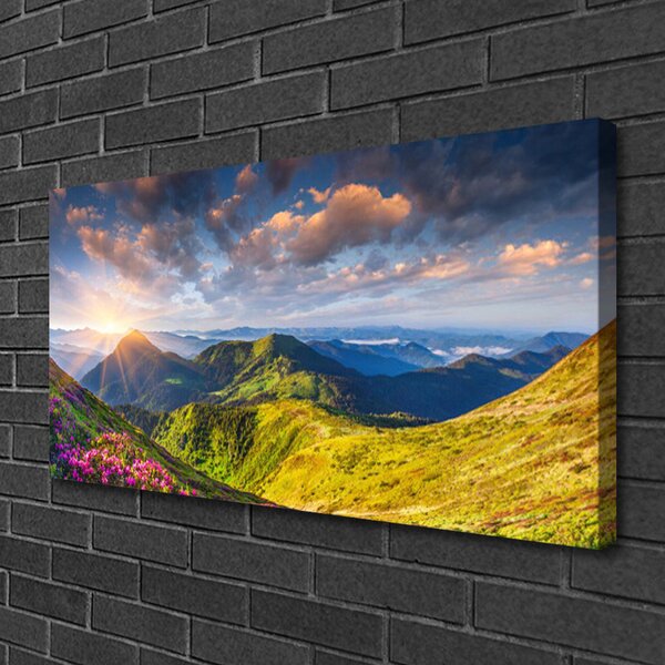 Obraz canvas na ścianę Słoneczna Hala pod Szczytami