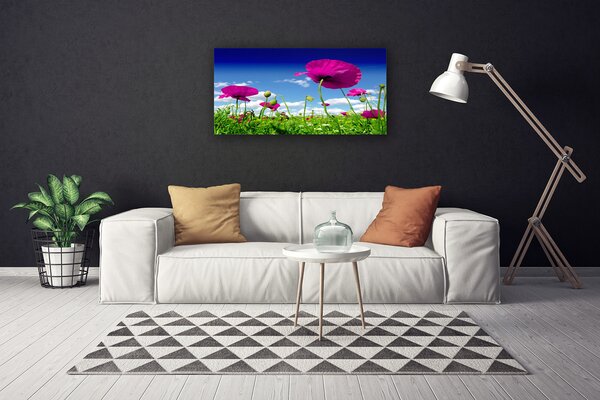 Obraz canvas Horyzont nad Kwitnącą Łąką