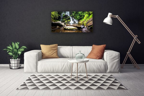 Obraz canvas Szumiący Leśny Potok