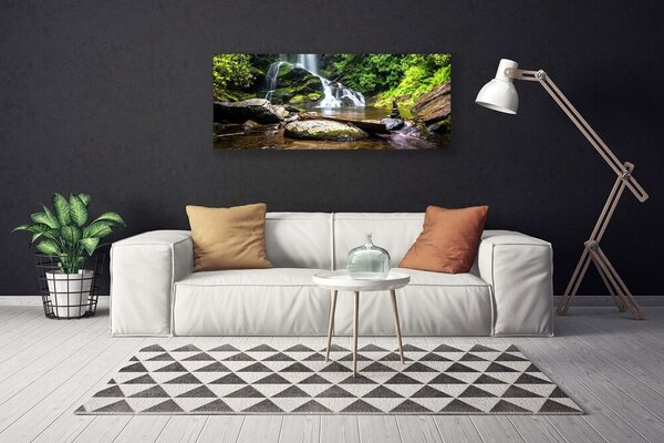 Obraz canvas Szumiący Leśny Potok