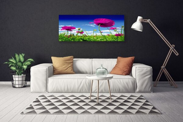Obraz canvas Horyzont nad Kwitnącą Łąką