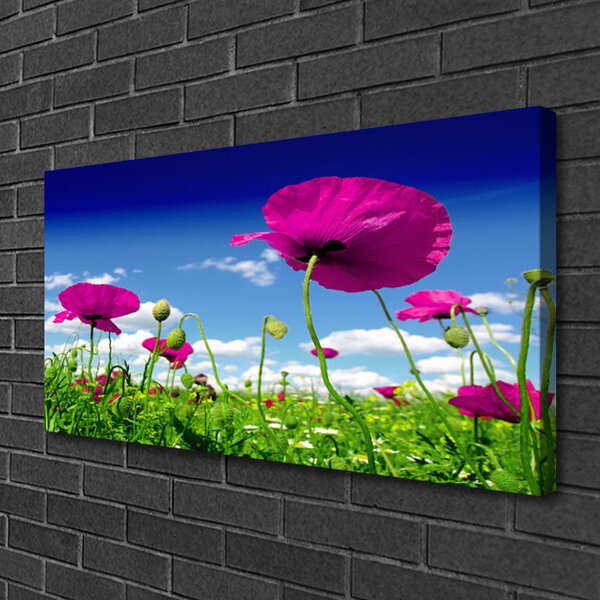 Obraz canvas Horyzont nad Kwitnącą Łąką