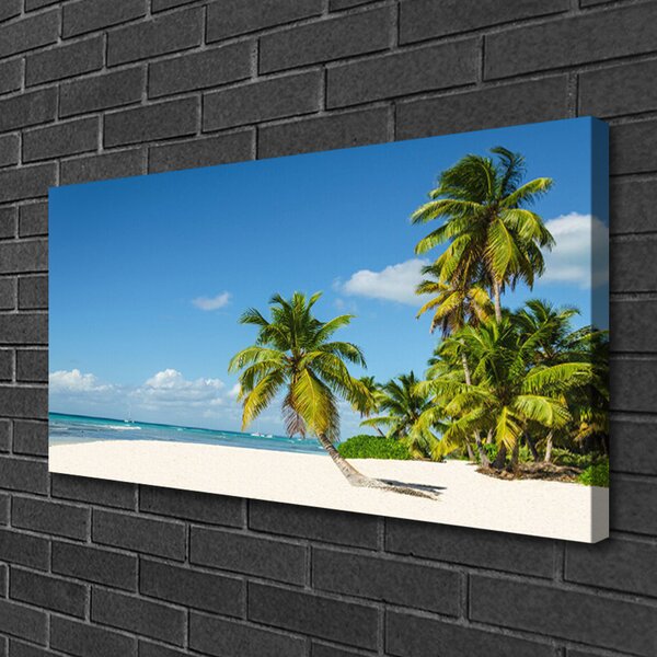 Obraz canvas Tropikalna Panorama Plaży
