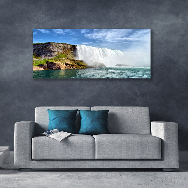Obraz canvas Kaskada Wody nad Oceanem