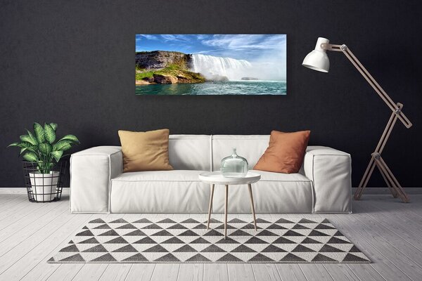Obraz canvas Kaskada Wody nad Oceanem
