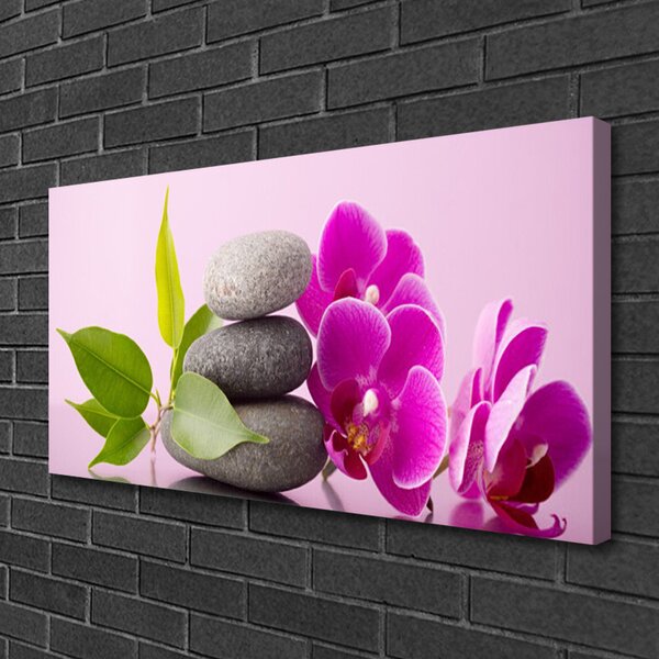 Zdjęcie na płótnie Fioletowa Orchidea w Detalu