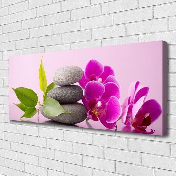 Zdjęcie na płótnie Fioletowa Orchidea w Detalu