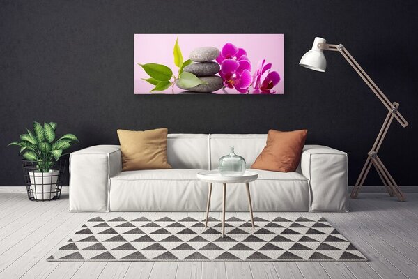 Zdjęcie na płótnie Fioletowa Orchidea w Detalu