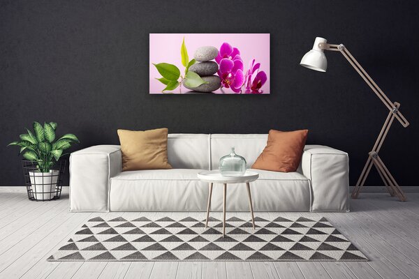 Zdjęcie na płótnie Fioletowa Orchidea w Detalu