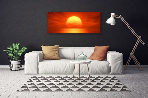 Obraz canvas Romantyczny Zachód nad Wodą