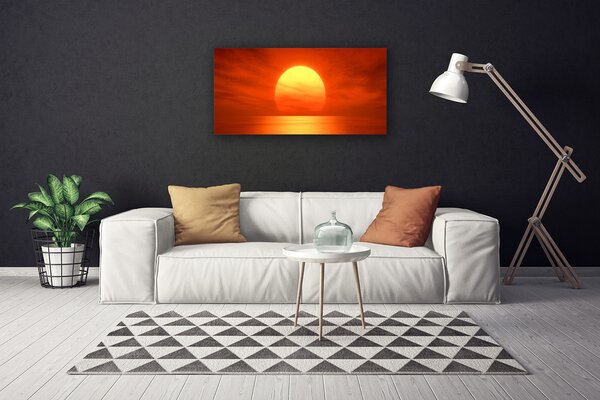 Obraz canvas Romantyczny Zachód nad Wodą