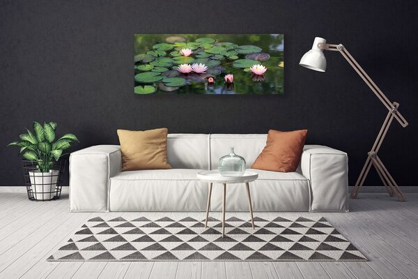 Obraz canvas Subtelna Lilia na Wodzie