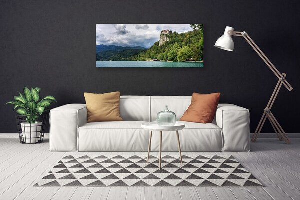 Obraz canvas Baśniowy Zamek nad Przepaścią