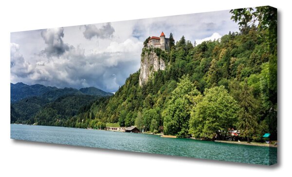 Obraz canvas Baśniowy Zamek nad Przepaścią