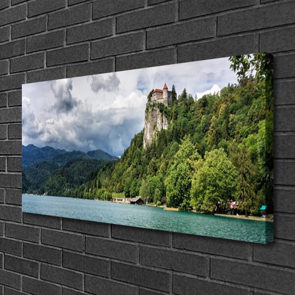 Obraz canvas Baśniowy Zamek nad Przepaścią