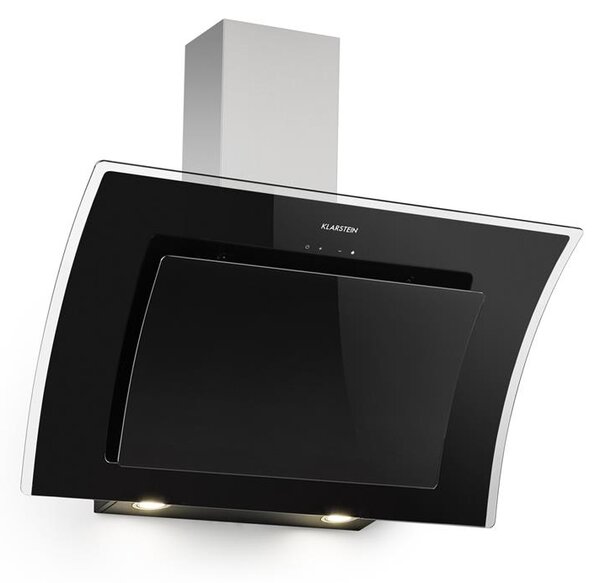 Klarstein Sabia 90, okap kuchenny, 90 cm, 600 m³/h, LED, 3 prędkości, kolor czarny