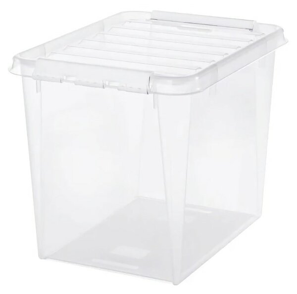 SmartStore Pojemnik z białymi klipsami Classic, 52l, 52 l