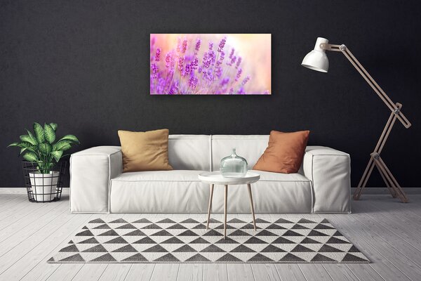 Obraz canvas na ścianę Słoneczny Dzień na Polu Lawendy