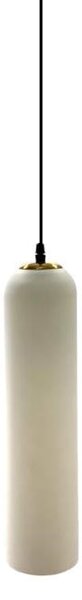 Klok White- nowoczesna lampa wisząca złota biała