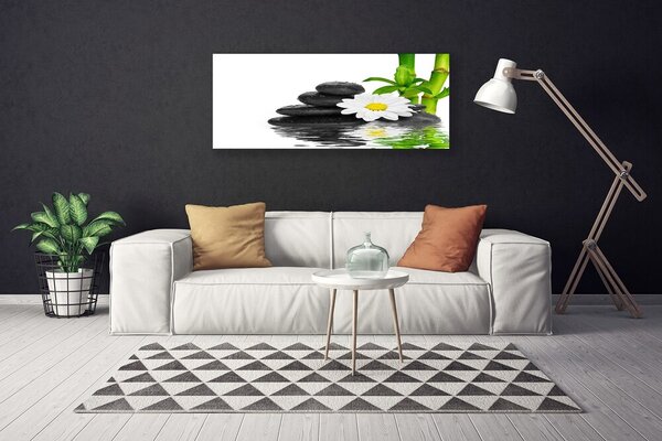 Obraz canvas Harmonijna Kompozycja Zen z Bambusem